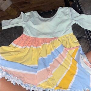 Matilda Jane Pastel Striped Kids Dress